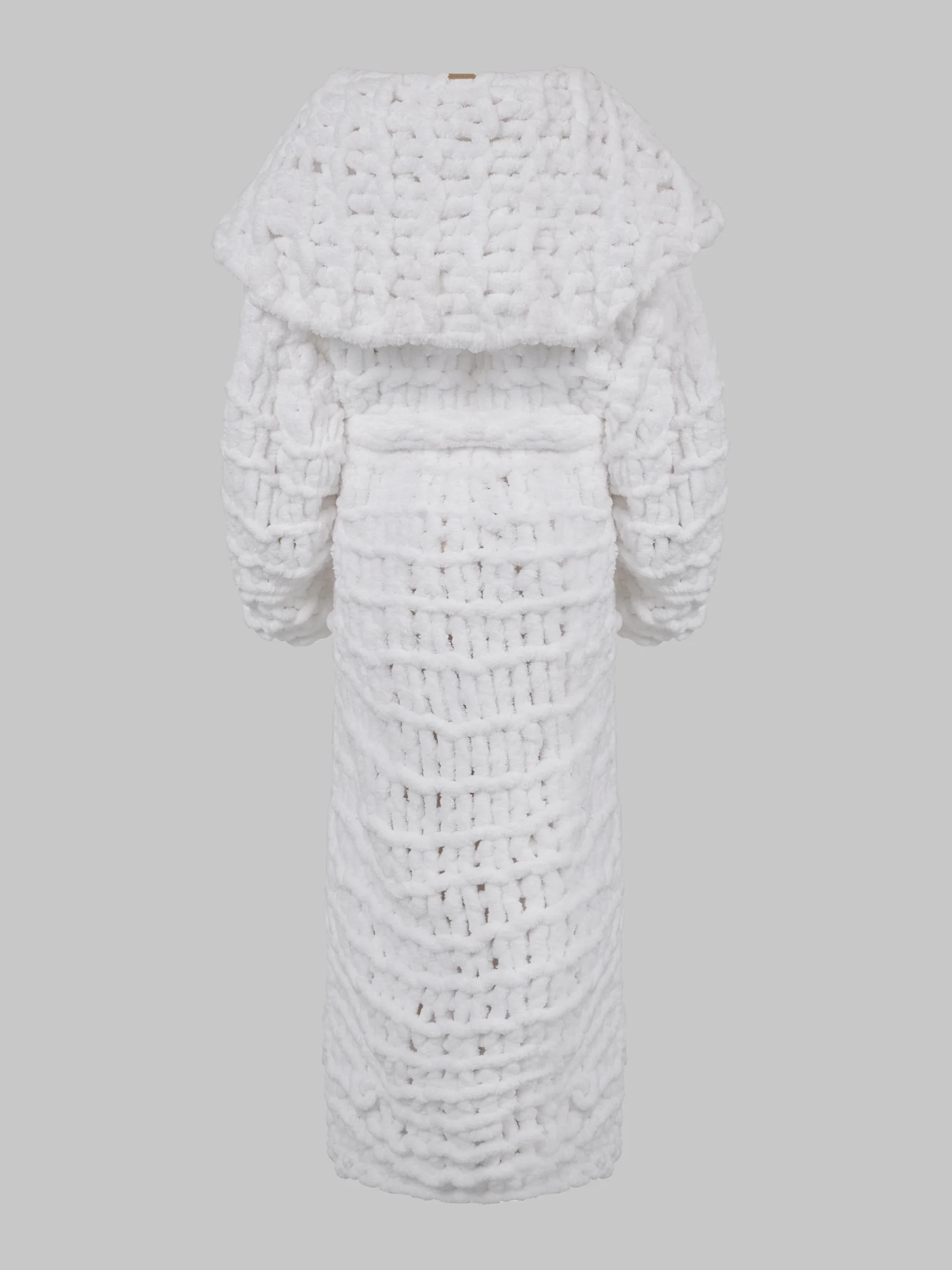 STYLE “LADY VANISHED” HAND KNITTED CHENILLE COAT