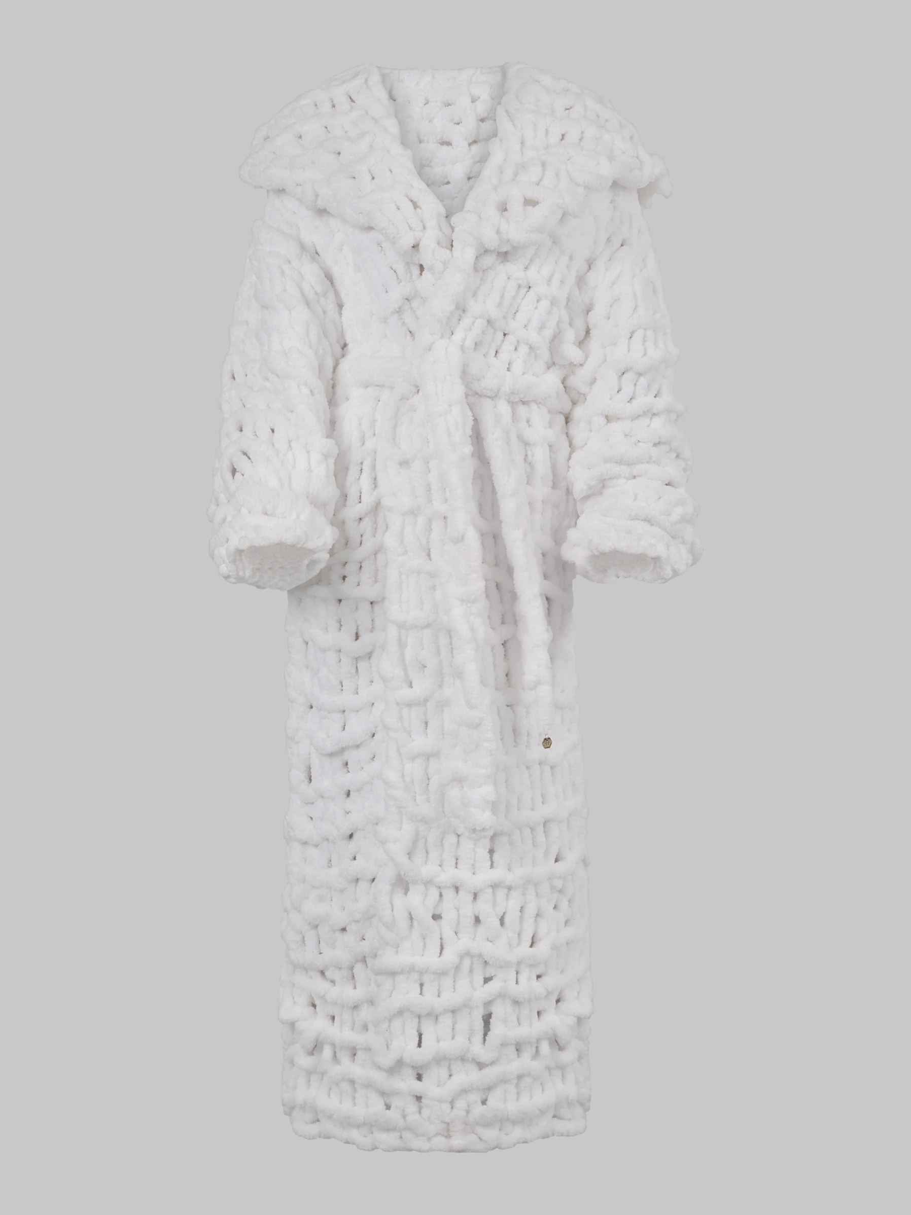 STYLE “LADY VANISHED” HAND KNITTED CHENILLE COAT