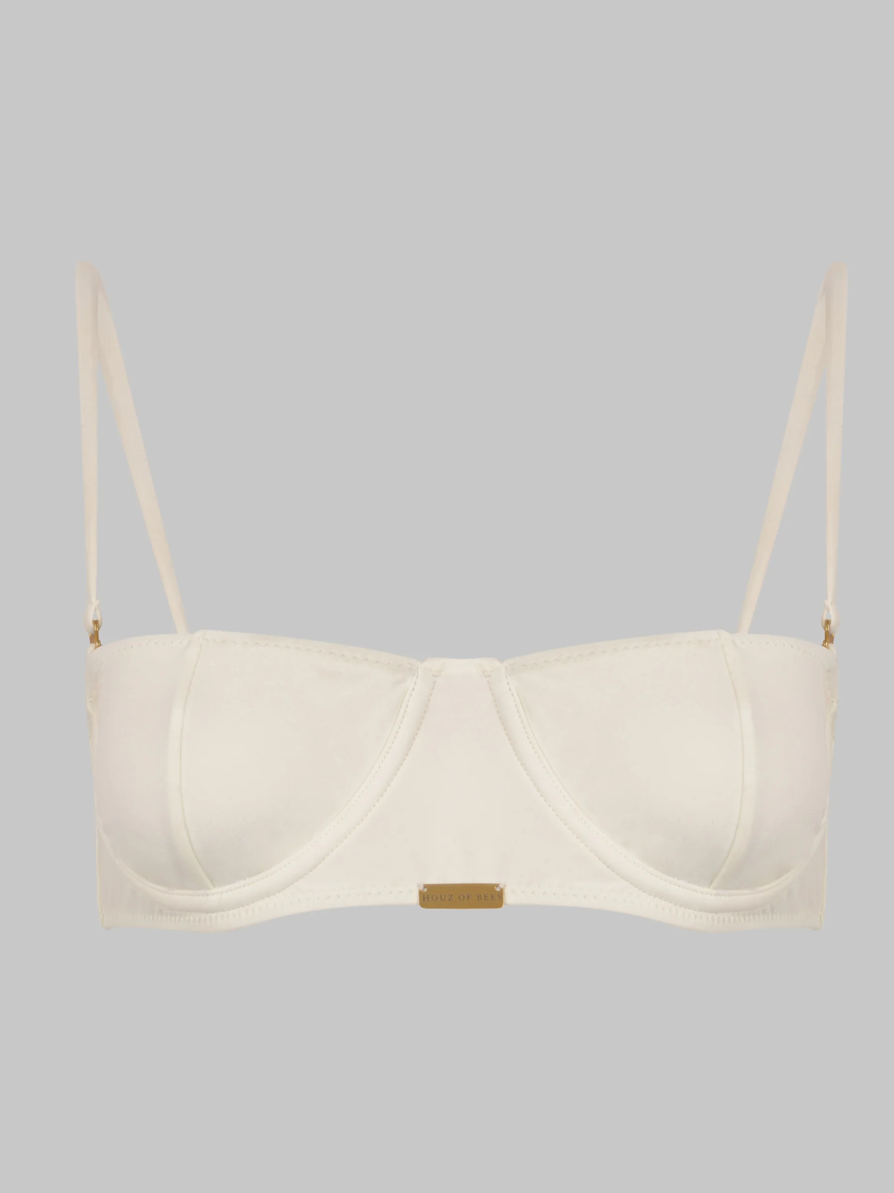 STYLE “SUSHI GANG” UNDERWIRED BALCONETTE BIKINI TOP IVORY 1