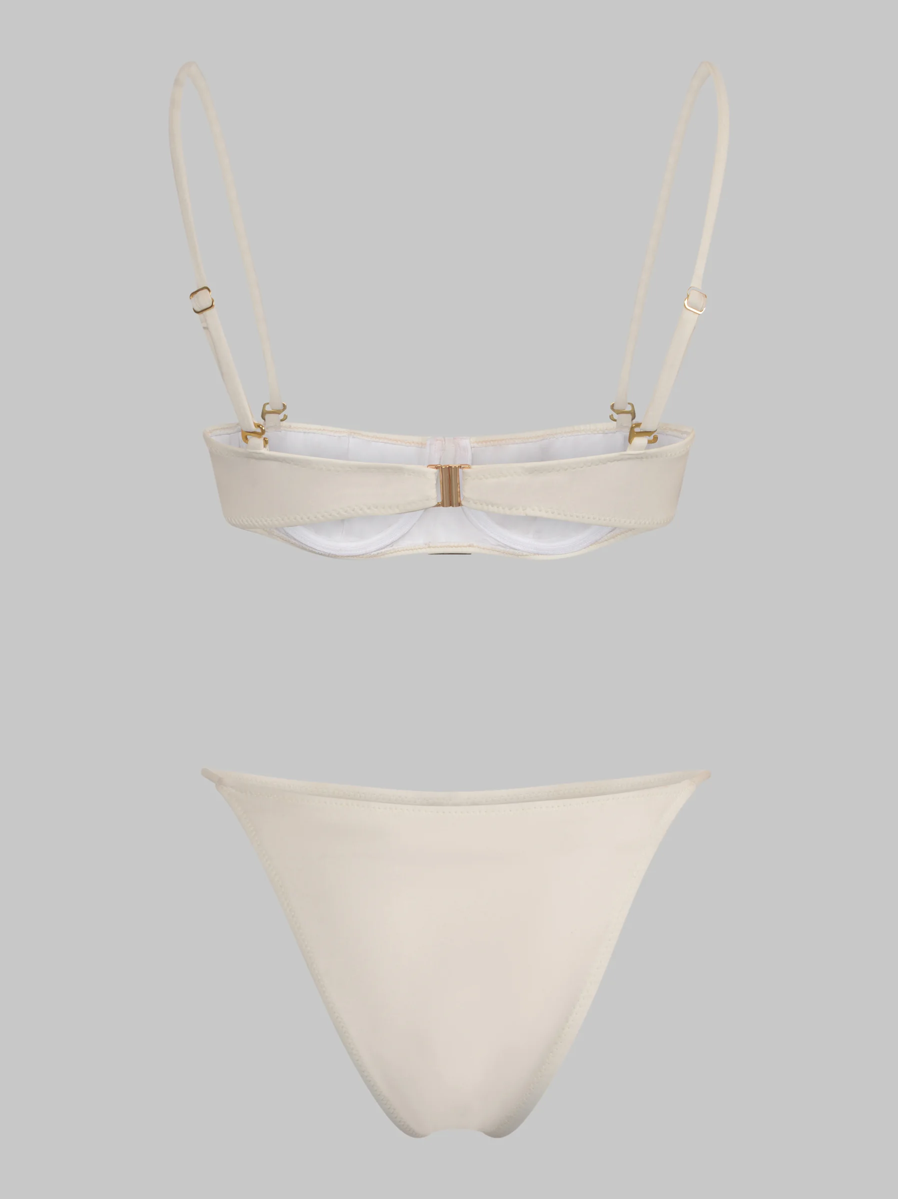 STYLE “SUSHI GANG” UNDERWIRED BALCONETTE BIKINI TOP IVORY 4