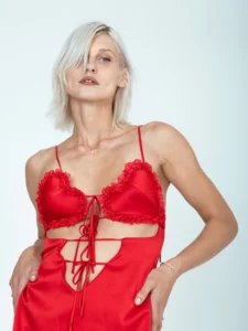 MERRY LITTLE SCANDAL MINI DRESS RED