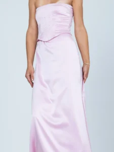 O’HARA MAXI SKIRT PINK BLUSH