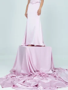 O’HARA MAXI SKIRT PINK BLUSH